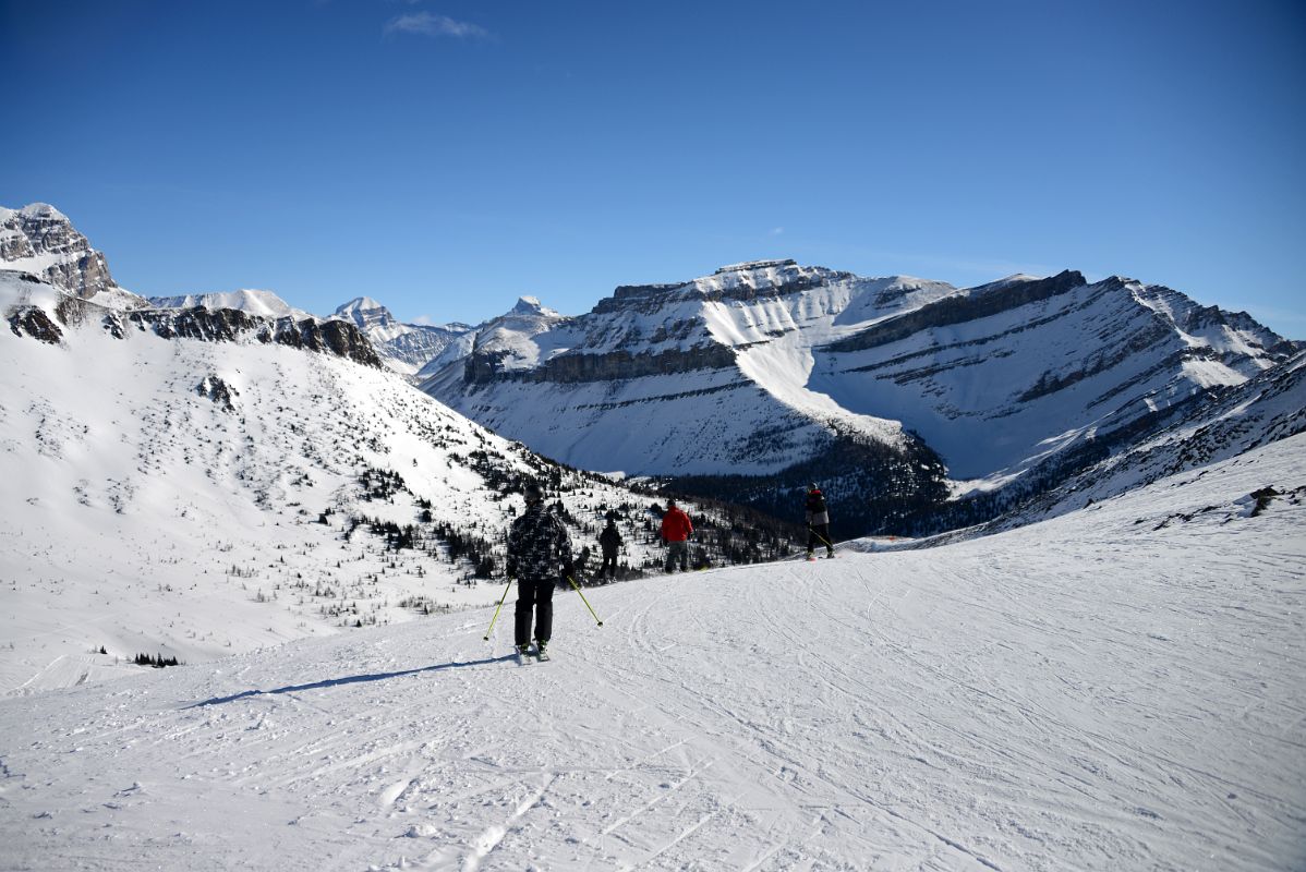 33A Lake Louise Back Bowl With Ptarmigan Peak, Fossil Mountain, Mount Douglas, Mount Saint Bride, Redoubt Mountain From The Top Of The World Chairlift At Lake Louise Ski Area